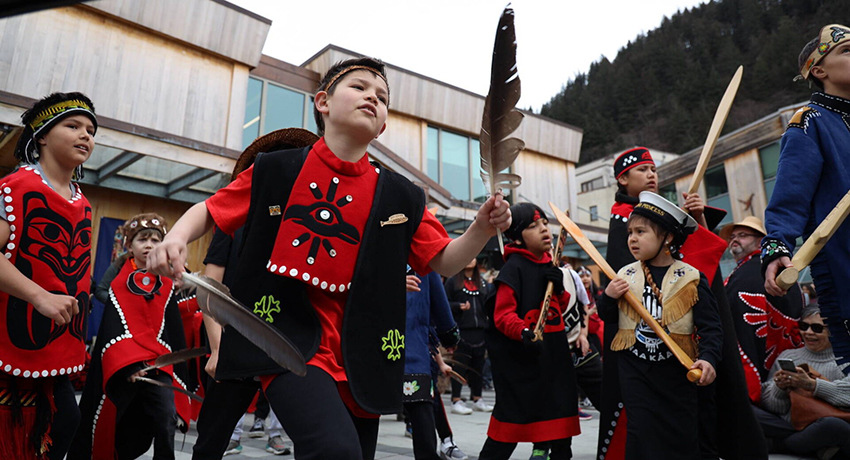 Ceremony Dedicates New Totem Pole Trail Along Downtown Juneau